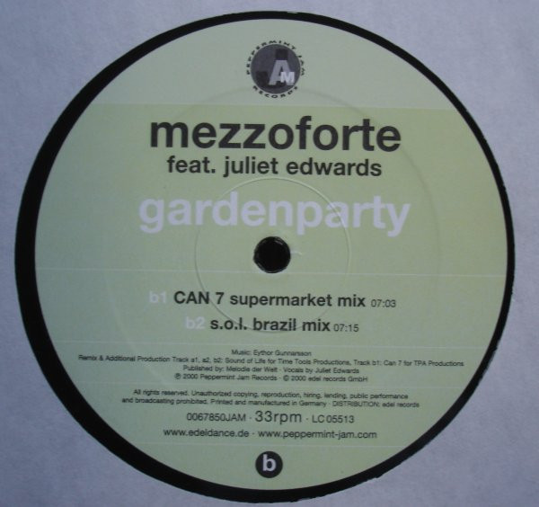 Mezzoforte - Gardenparty | Peppermint Jam (0067850JAM) - 2 Mezzoforte - Gardenparty | Peppermint Jam (0067850JAM) - 2