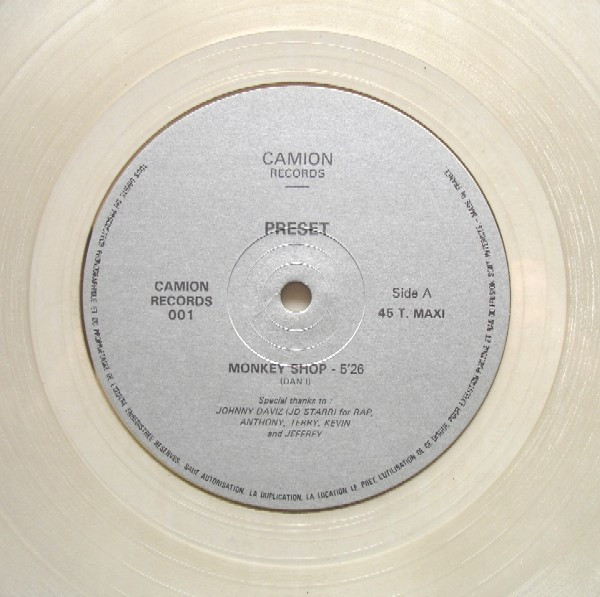 Preset - Monkey Shop | Camion Records (CAMION RECORDS 001) - 2