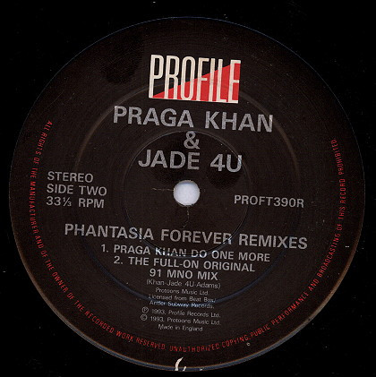 Praga Khan & Jade 4U - Phantasia Forever Remixes | Profile Records (PROFT390R) - 2