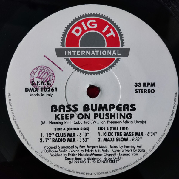 Bass Bumpers - Keep On Pushing | Dig It International (DMX 10261) - 4 Bass Bumpers - Keep On Pushing | Dig It International (DMX 10261) - 4