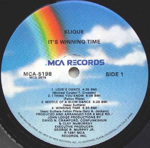 Klique - It's Winning Time | MCA Records (MCA-5198) - 3 Klique - It's Winning Time | MCA Records (MCA-5198) - 3