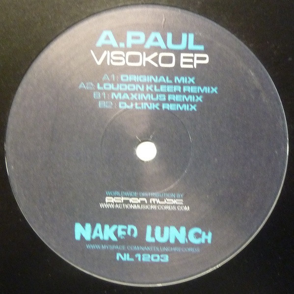 A. Paul - Visoko EP | Naked Lunch (NL1203) - 3
