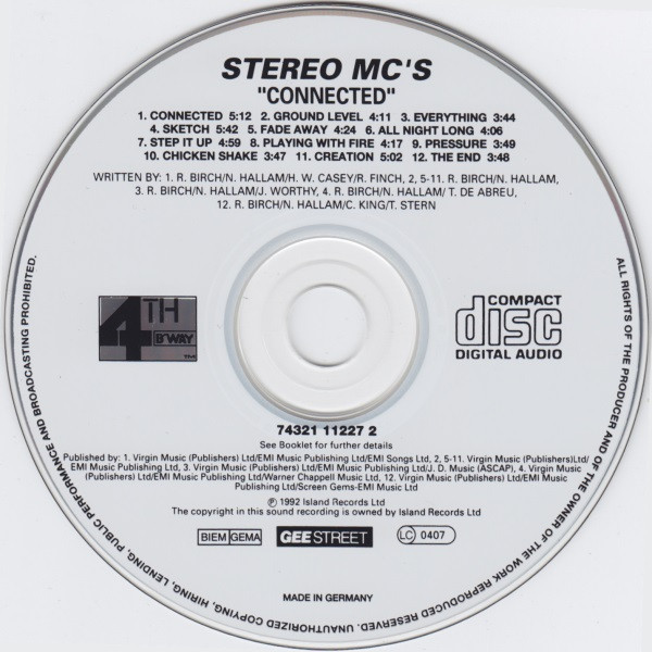 Stereo MC's - Connected | 4th & Broadway (74321 11227 2) - 3