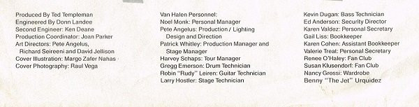Van Halen - 1984 | Warner Bros. Records (92-3985-1) - 8