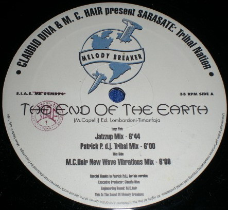 Claudio Diva & MC Hair Present Sarasate: Tribal Nation - The End Of The Earth | Melody Breaker (MB 04MB94) - main Claudio Diva & MC Hair Present Sarasate: Tribal Nation - The End Of The Earth | Melody Breaker (MB 04MB94) - main