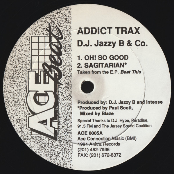 D.J. Jazzy B & Co. - Addict Trax | Ace Beat Records (ACE 0005) - main