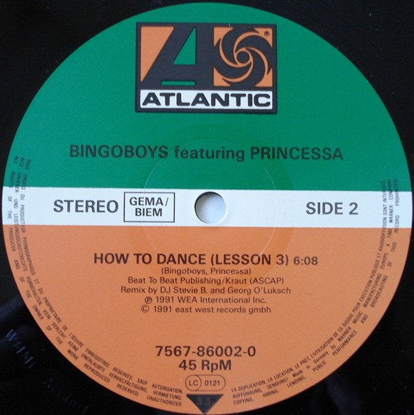 Bingoboys Featuring Princessa - How To Dance (Remix) | Atlantic (7567-86002-0) - 4