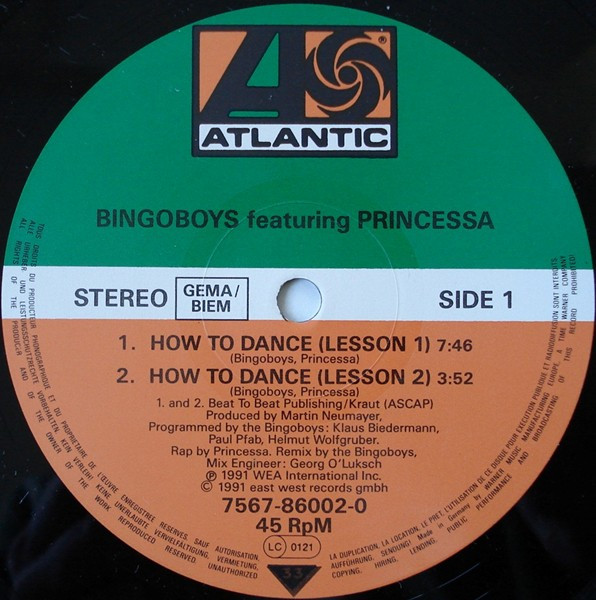 Bingoboys Featuring Princessa - How To Dance (Remix) | Atlantic (7567-86002-0) - 3