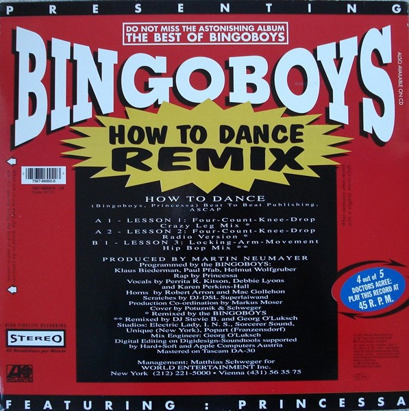 Bingoboys Featuring Princessa - How To Dance (Remix) | Atlantic (7567-86002-0) - 2
