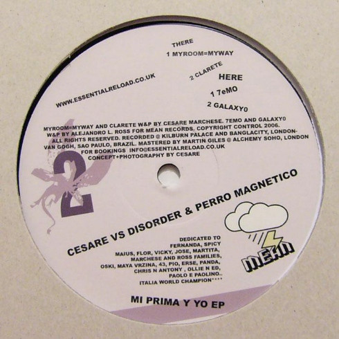 Cesare vs. Disorder & Perro Magnetico - Mi Prima Y Yo EP | Mean (MEAN 002) - main Cesare vs. Disorder & Perro Magnetico - Mi Prima Y Yo EP | Mean (MEAN 002) - main