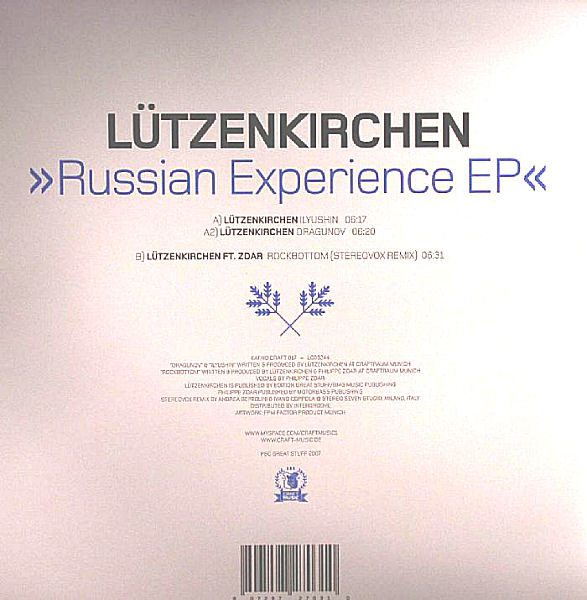 Tobias Lützenkirchen - Russian Experience EP | Craft Music (CRAFT 017) - 2 Tobias Lützenkirchen - Russian Experience EP | Craft Music (CRAFT 017) - 2