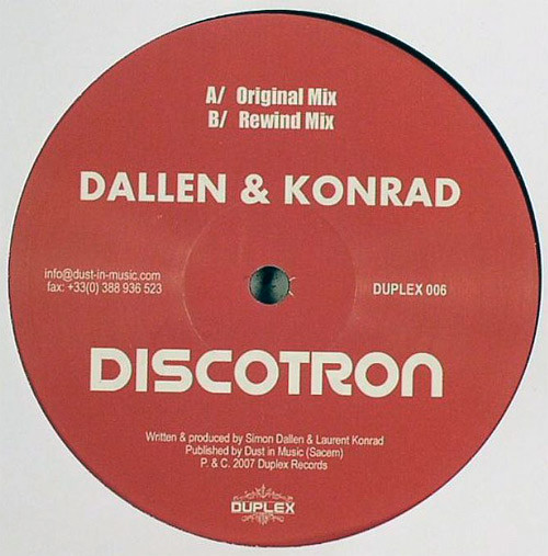 Simon Dallen & Laurent Konrad - Discotron | Duplex Records (DUPLEX 006)