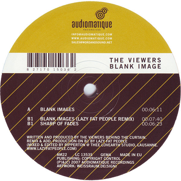 The Viewers - Blank Image | Audiomatique Recordings (AM22) - main The Viewers - Blank Image | Audiomatique Recordings (AM22) - main