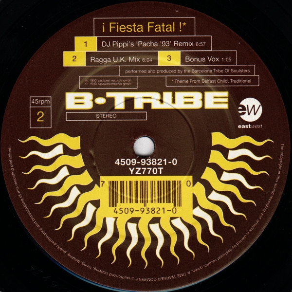 B-Tribe - ¡ Fiesta Fatal ! | EastWest (YZ 770T) - 4