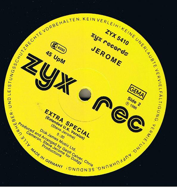 Steve Jerome - Extra Special | ZYX Records (ZYX 5410) - 4