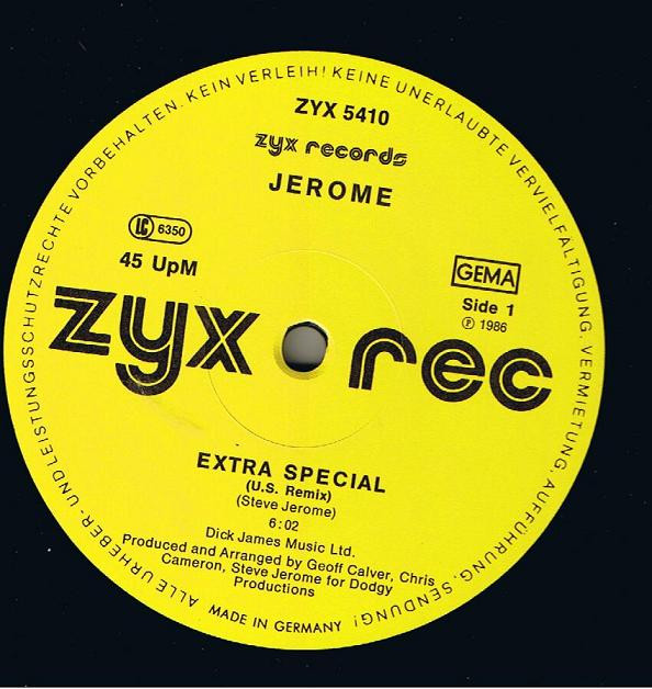 Steve Jerome - Extra Special | ZYX Records (ZYX 5410) - 3