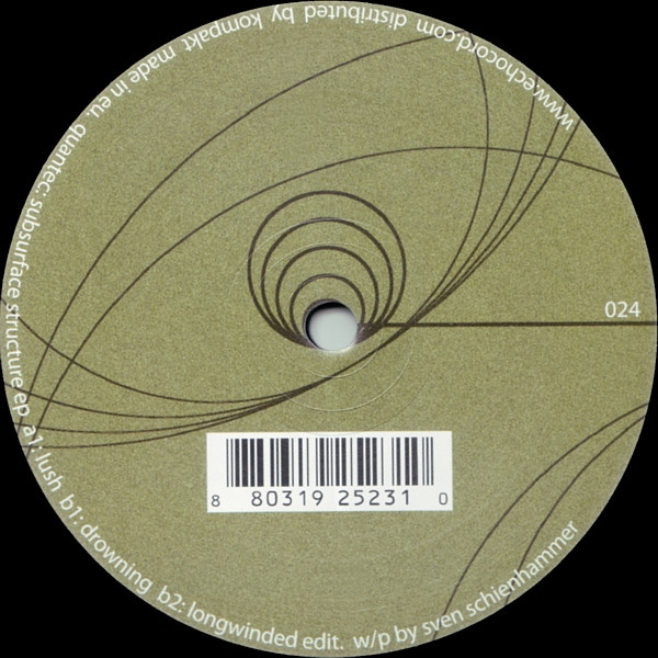 Quantec - Subsurface Structure EP | Echocord (echocord 024) Quantec - Subsurface Structure EP | Echocord (echocord 024)