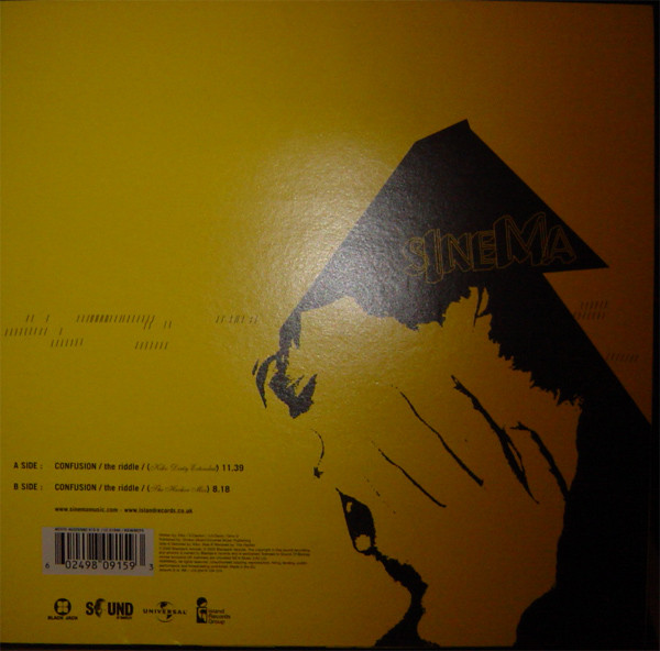Sinema - Confusion / The Riddle (Remixes) | Universal (MCSTX 40325) - 2 Sinema - Confusion / The Riddle (Remixes) | Universal (MCSTX 40325) - 2