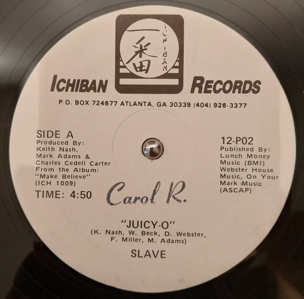 Slave - Juicy-O | Ichiban Records (12-P02) - 2