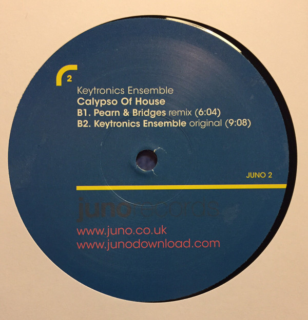 Key Tronics Ensemble - Calypso Of House | Juno Records (JUNO 2) - 3 Key Tronics Ensemble - Calypso Of House | Juno Records (JUNO 2) - 3