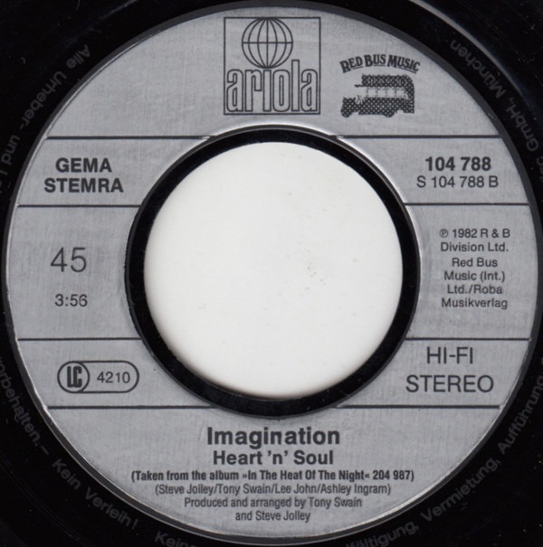 Imagination - In The Heat Of The Night / Heart 'N Soul | Ariola (104 788) - 4 Imagination - In The Heat Of The Night / Heart 'N Soul | Ariola (104 788) - 4