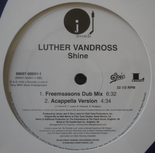 Luther Vandross - Shine | J Records (88697 00041 1) - 2 Luther Vandross - Shine | J Records (88697 00041 1) - 2