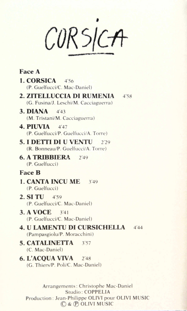 Petru Guelfucci - Corsica | Olivi Music (74321-11063-4) - 3 Petru Guelfucci - Corsica | Olivi Music (74321-11063-4) - 3