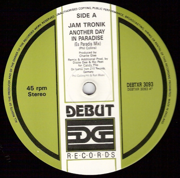Jam Tronik - Another Day In Paradise (The Candy Flip Remix) | Debut Edge Records (DEBTXR 3093) - 3 Jam Tronik - Another Day In Paradise (The Candy Flip Remix) | Debut Edge Records (DEBTXR 3093) - 3