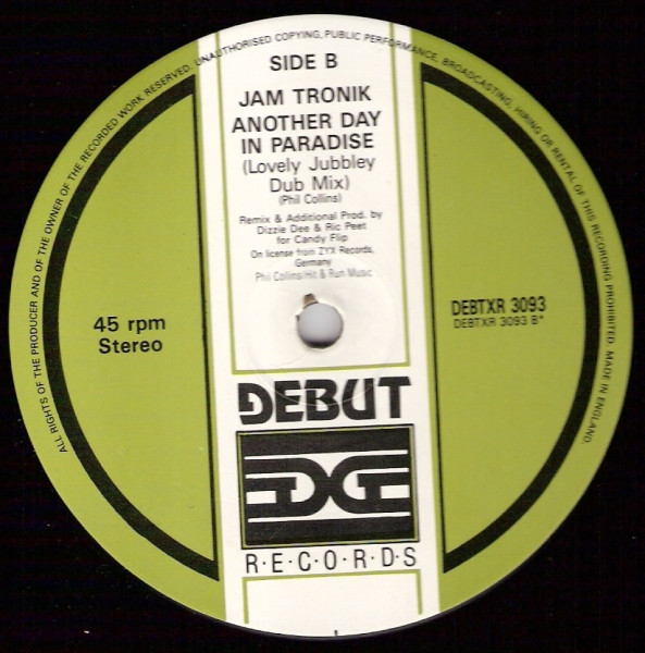 Jam Tronik - Another Day In Paradise (The Candy Flip Remix) | Debut Edge Records (DEBTXR 3093) - 4 Jam Tronik - Another Day In Paradise (The Candy Flip Remix) | Debut Edge Records (DEBTXR 3093) - 4