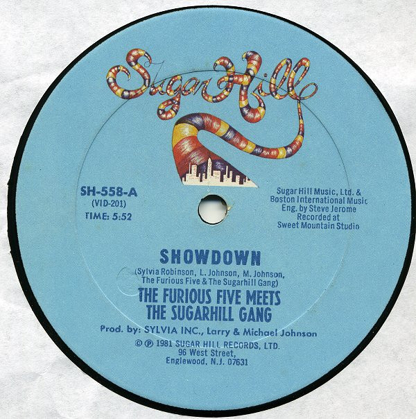 The Furious Five Meets The Sugarhill Gang - Showdown | Sugar Hill Records (SH-558)