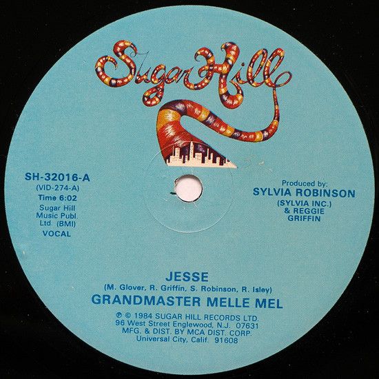 Grandmaster Melle Mel - Jesse | Sugar Hill Records (SH 32016)