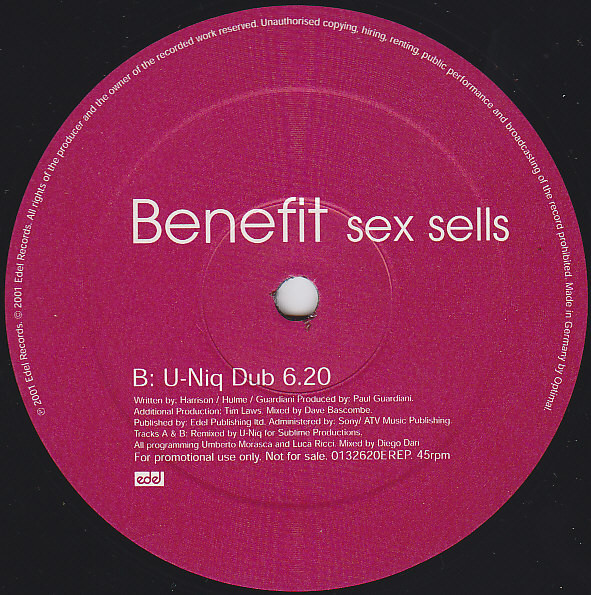 Benefit - Sex Sells | Edel Records (0132620EREP) - 3