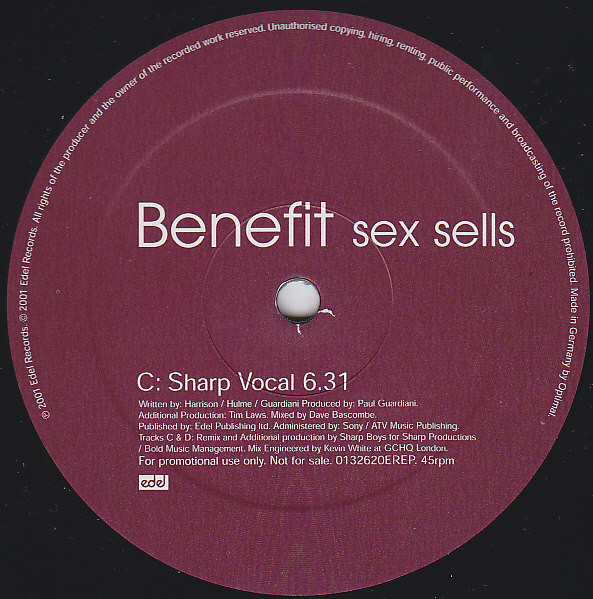 Benefit - Sex Sells | Edel Records (0132620EREP) - 4