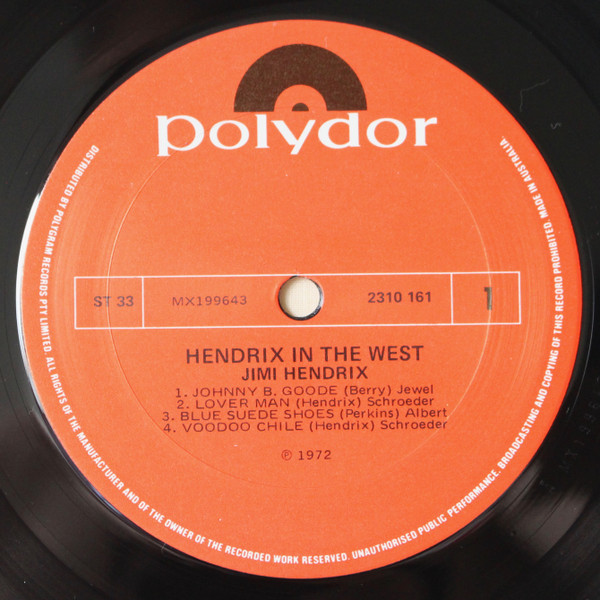 Jimi Hendrix - Hendrix In The West | Polydor (2310 161) - 5 Jimi Hendrix - Hendrix In The West | Polydor (2310 161) - 5