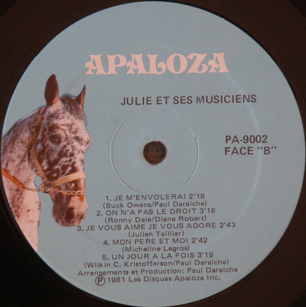 Julie Et Ses Musiciens - Platine, Tome 2 | Apaloza (PA-9002) - 4 Julie Et Ses Musiciens - Platine, Tome 2 | Apaloza (PA-9002) - 4