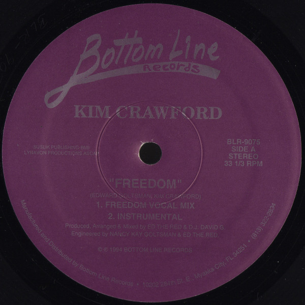 Kim Crawford - Freedom | Bottom Line Records (BLR-9075)