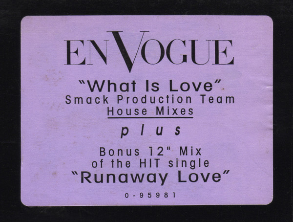 En Vogue - What Is Love | EastWest Records America (0-95981) - 3