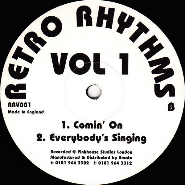 Retro Rhythms - Retro Rhythms Vol 1 | Not On Label (RRV001) - 2
