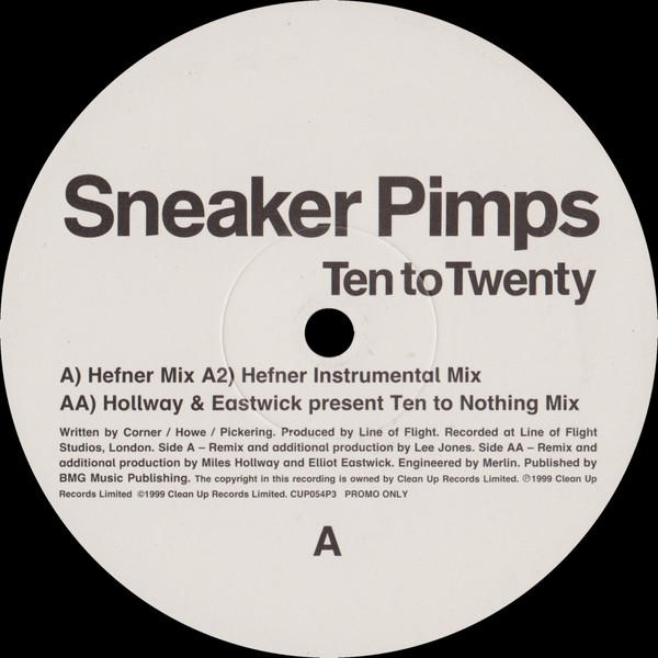 Sneaker Pimps - Ten To Twenty | Clean Up Records (CUP054P3)