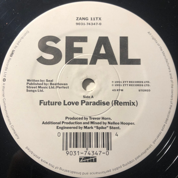 Seal - Future Club EP (The Nellee Hooper Remix) | ZTT (ZANG 11TX) - 3