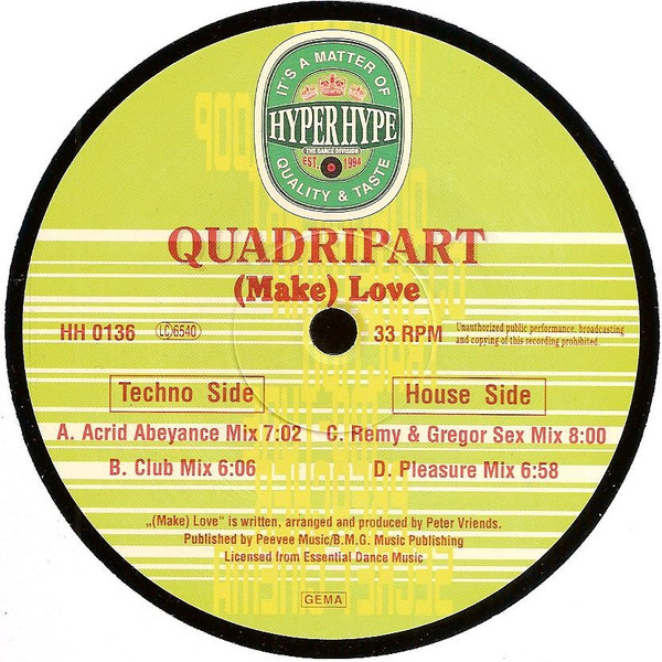 Quadripart - (Make) Love | Hyper Hype (HH 0136) - main Quadripart - (Make) Love | Hyper Hype (HH 0136) - main