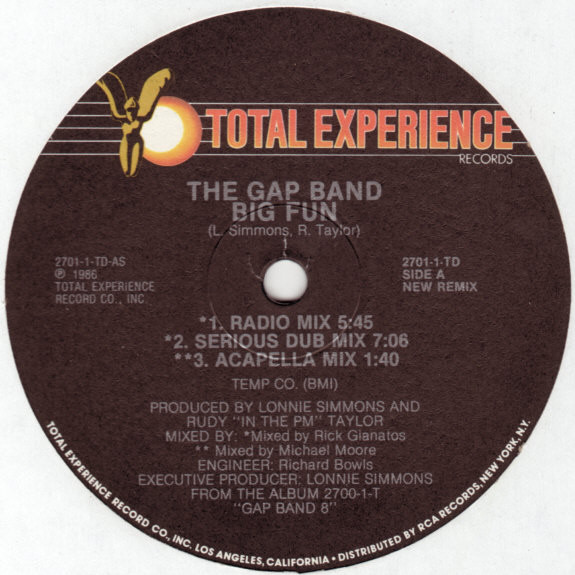 The Gap Band - Big Fun (New Remix) | Total Experience Records (2701-1-TD)