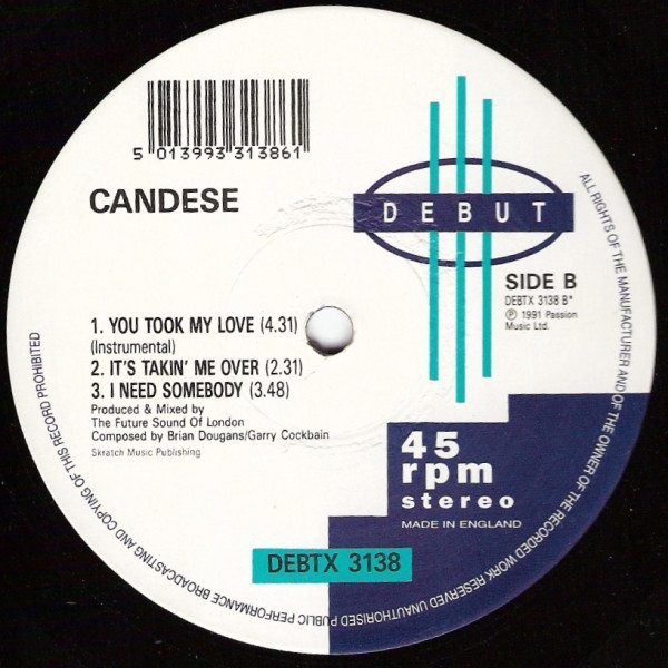 Candese - You Took My Love | Debut (DEBTX 3138) - 4 Candese - You Took My Love | Debut (DEBTX 3138) - 4
