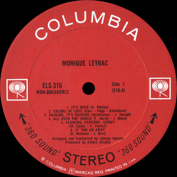 Monique Leyrac - Monique Leyrac | Columbia (ELS 316) - 3
