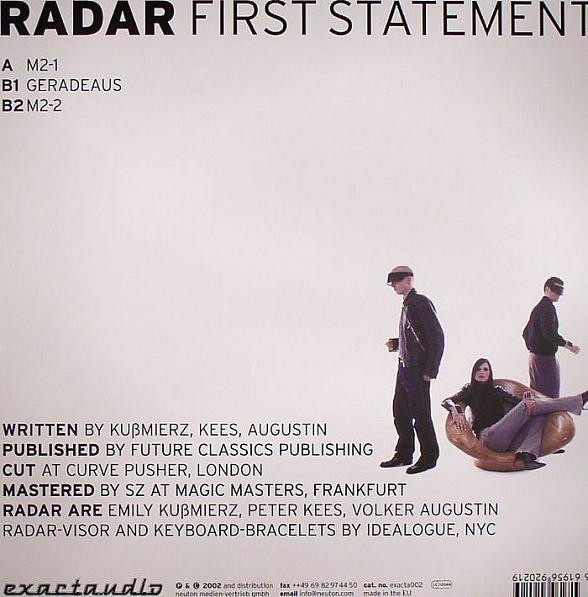 Radar - First Statement | Exacta.udio (exacta002) - 2