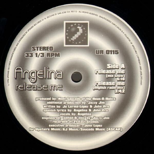 Angelina - Release Me | Upstairs Records (UR 0115) - main