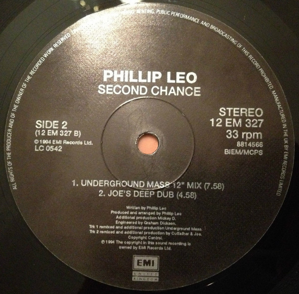 Phillip Leo - Second Chance | EMI United Kingdom (12 EM 327) - 3
