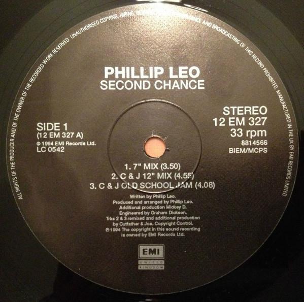 Phillip Leo - Second Chance | EMI United Kingdom (12 EM 327) - 2