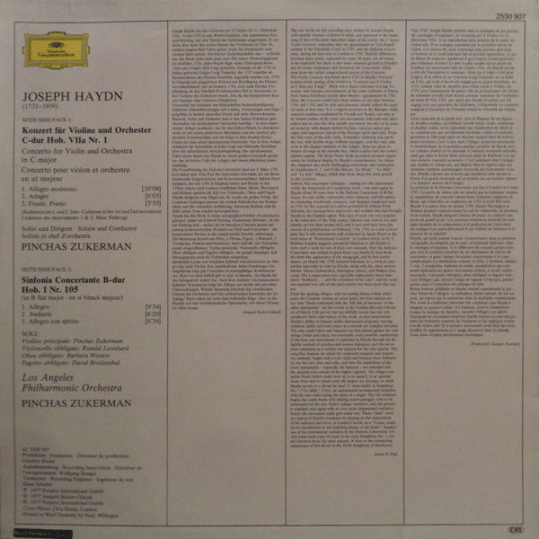 Violinkonzert Nr. 1 • Violin Concerto No. 1 • Sinfonia Concertante