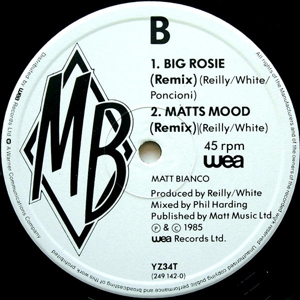 Matt Bianco - More Than I Can Bear (Remix) | WEA (YZ34T) - 4